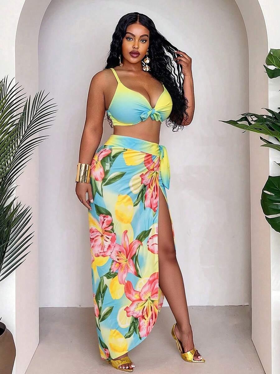 SLAYDIVA STRÓJ KĄPIELOWY DWUCZĘŚCIOWY KOMPLET PAREO S09__XXL