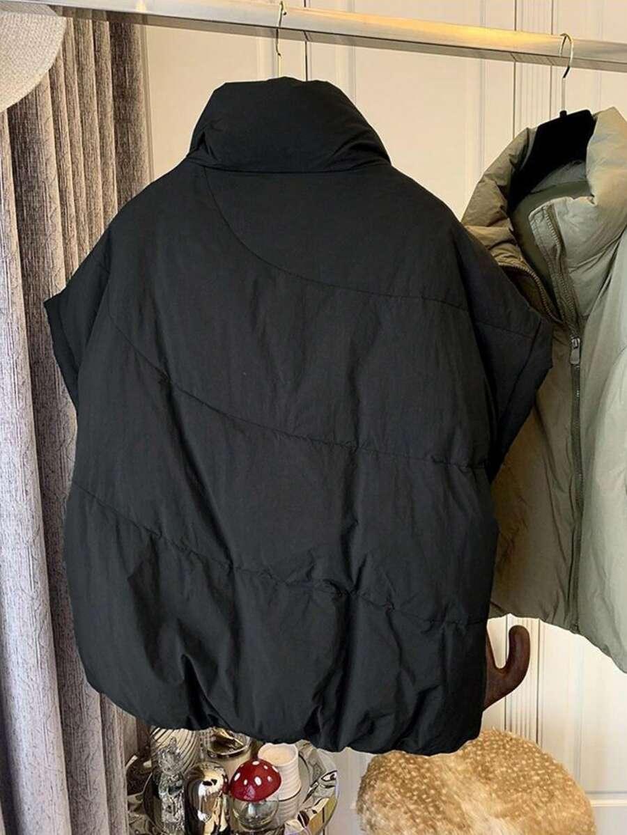 SHEIN CZARNA KAMIZELKA ZAMEK W01__XL