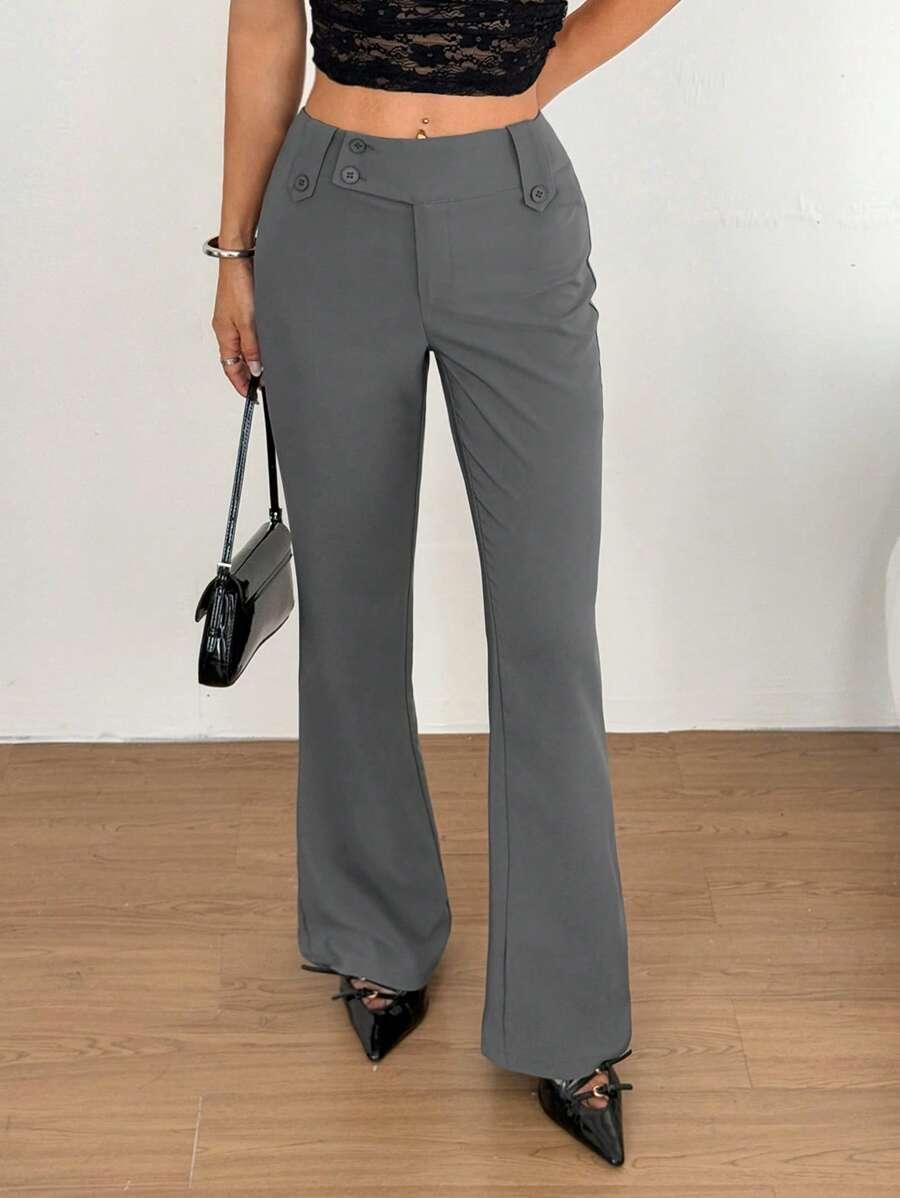 SHEIN SZARE PROSTE SPODNIE S06__46