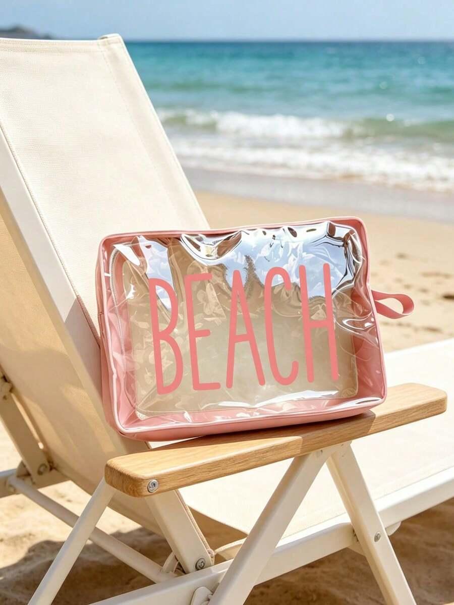 SHEIN POMARAŃCZOWA KOSMETYCZKA ZAMEK S07__24X6X16CM