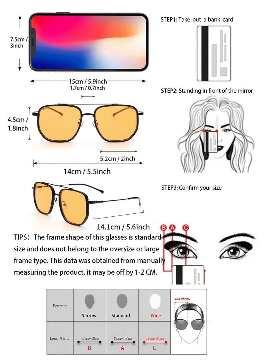 SHEIN OKULARY PRZECIWSŁONECZNE POMARAŃCZOWE SZKŁA S07
