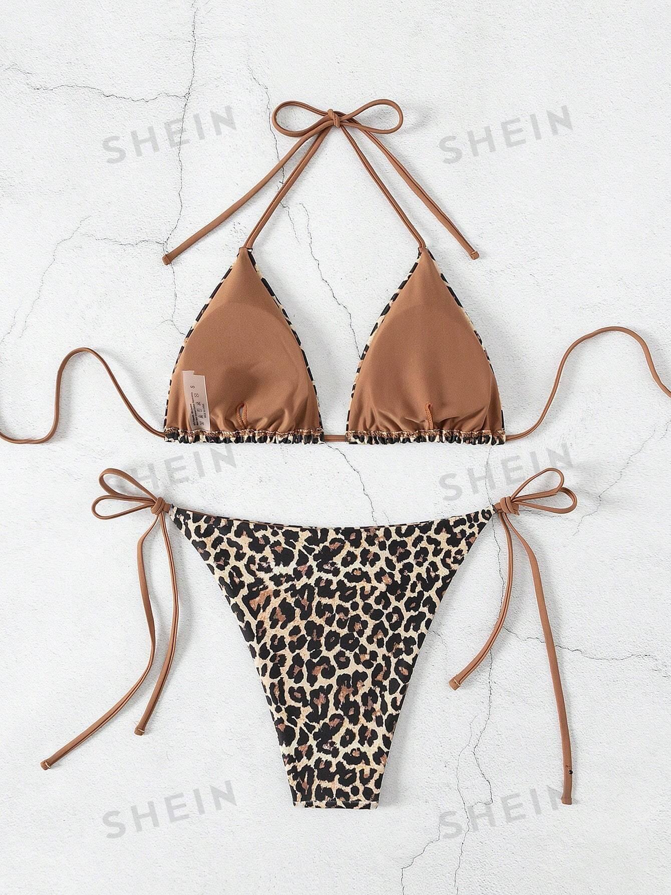 SHEIN DWUCZĘŚCIOWY STRÓJ KĄPIELOWY S09__L
