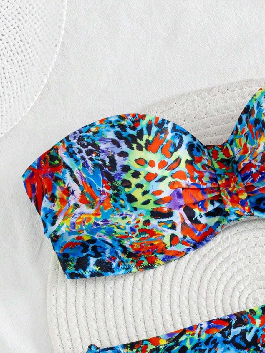 SHEIN DWUCZĘŚCIOWY KOSTIUM KĄPIELOWY BIKINI S09__M