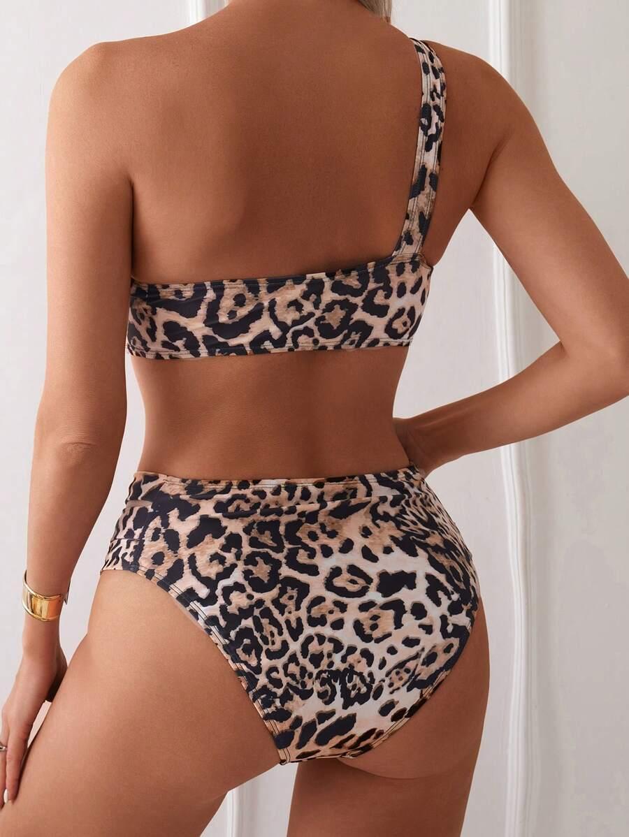 SHEIN DWUCZĘŚCIOWY STRÓJ KĄPIELOWY ANIMAL PRINT S09__S