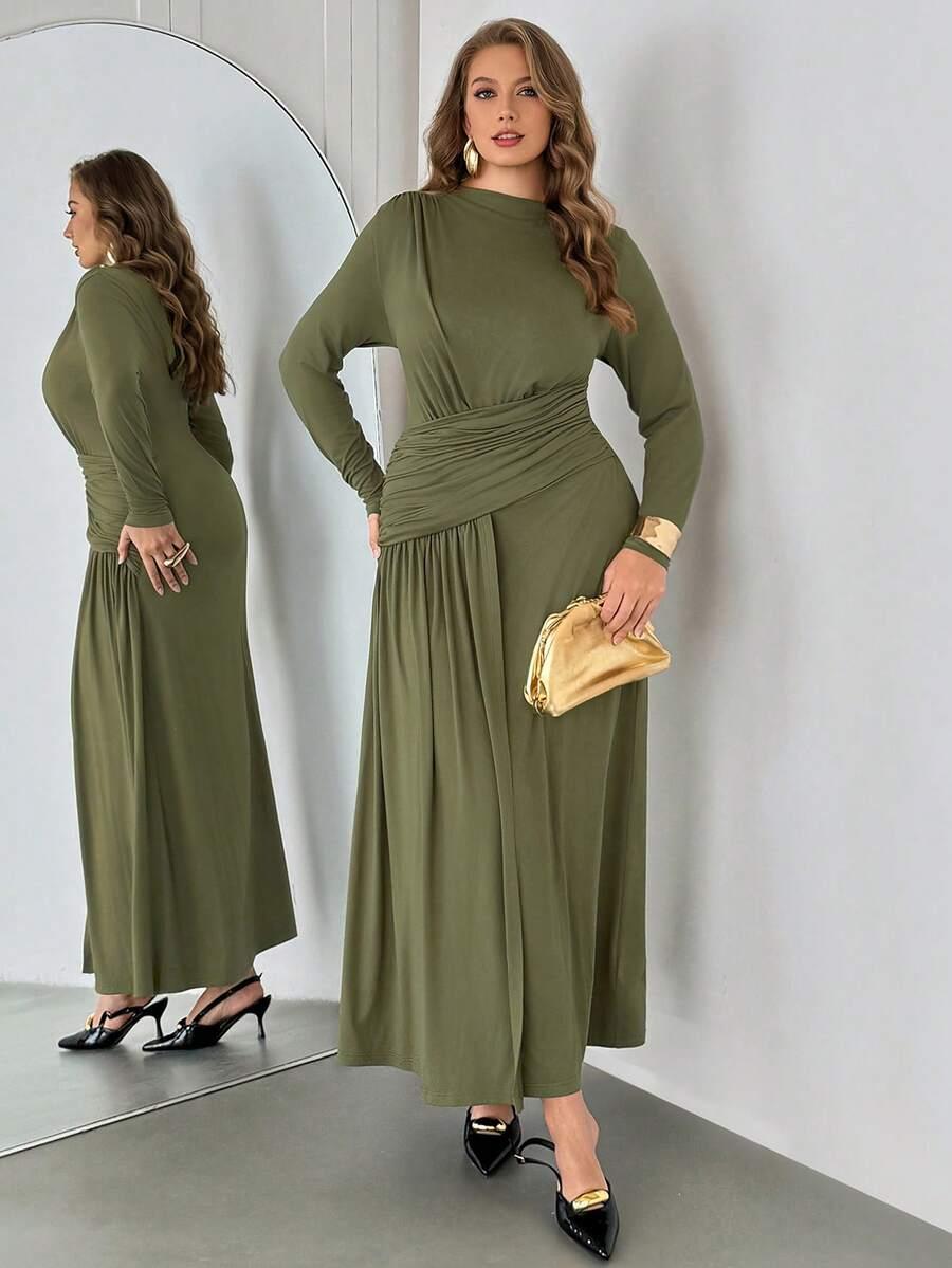 AURALIS ZIELONA MAXI SUKIENKA S09__50
