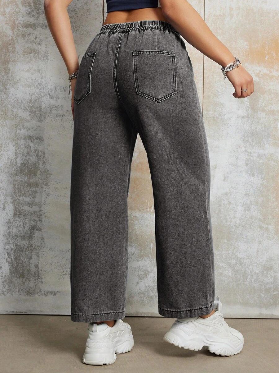 SHEIN SZARE SPODNIE JEANS S06__M