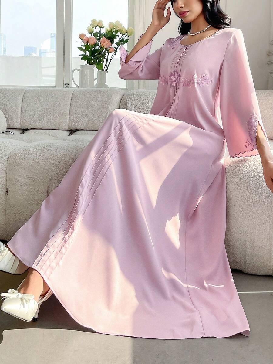 YASMYNA RÓŻOWA MAXI SUKIENKA S09__XL