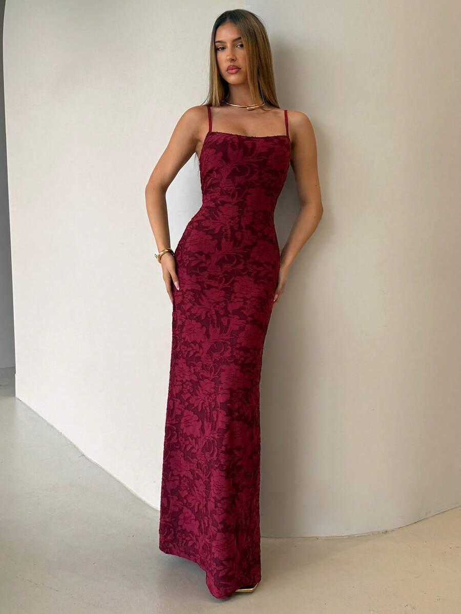 ALORUH BORDOWA MAXI SUKIENKA S06__L