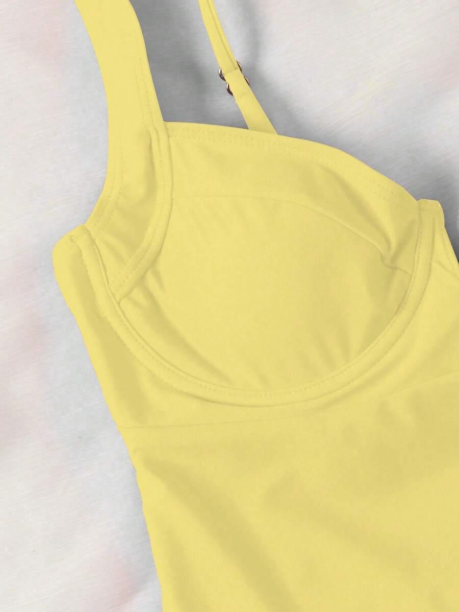 SHEIN JEDNOCZĘŚCIOWY STRÓJ KĄPIELOWY S09__L