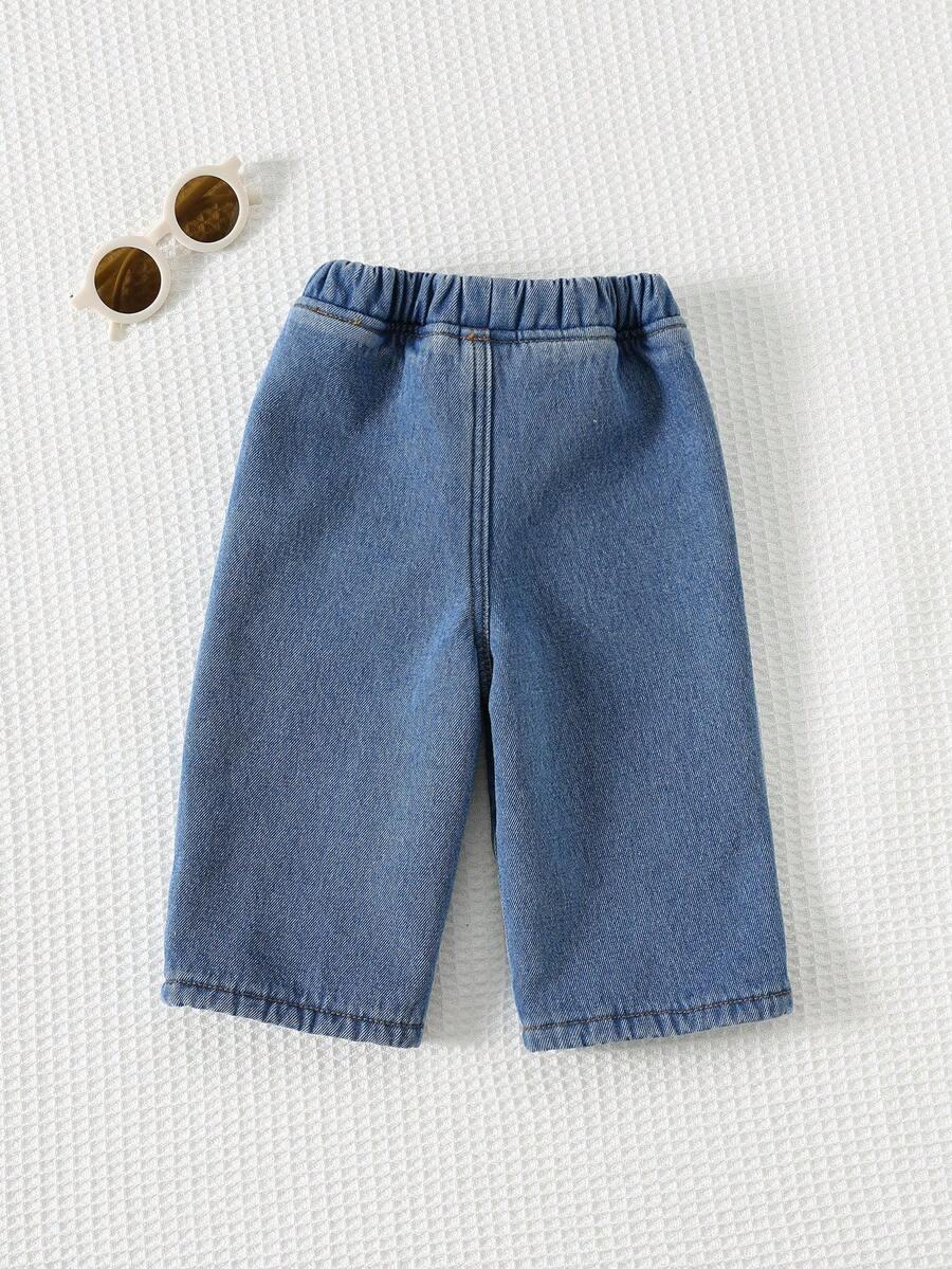SHEIN NIEBIESKIE SPODNIE JEANS S06__68-74