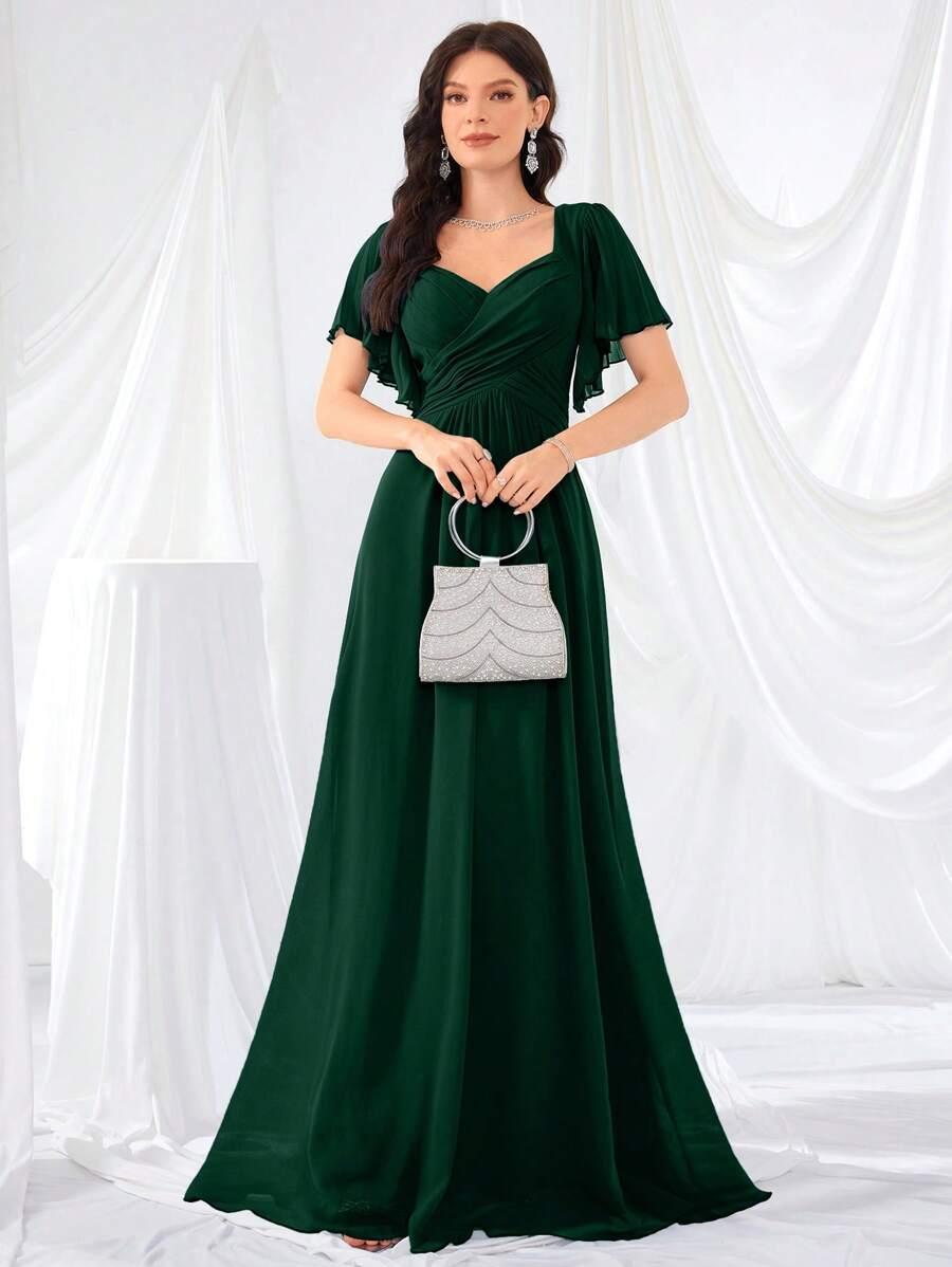 SHEIN ZIELONA MAXI SUKIENKA