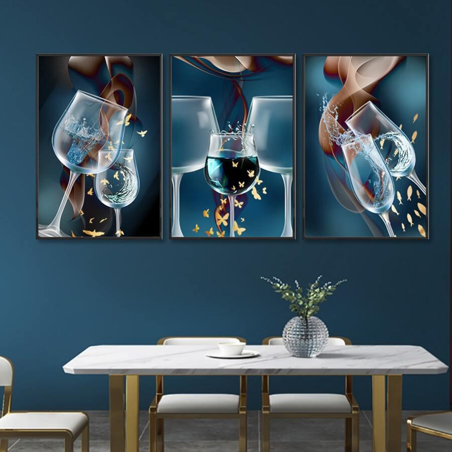 SHEIN PLAKAT NA ŚCIANĘ 3-PACK S07__30X40