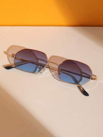 SHEIN NIEBIESKIE OKULARY PRZECIWSŁONECZNE S07
