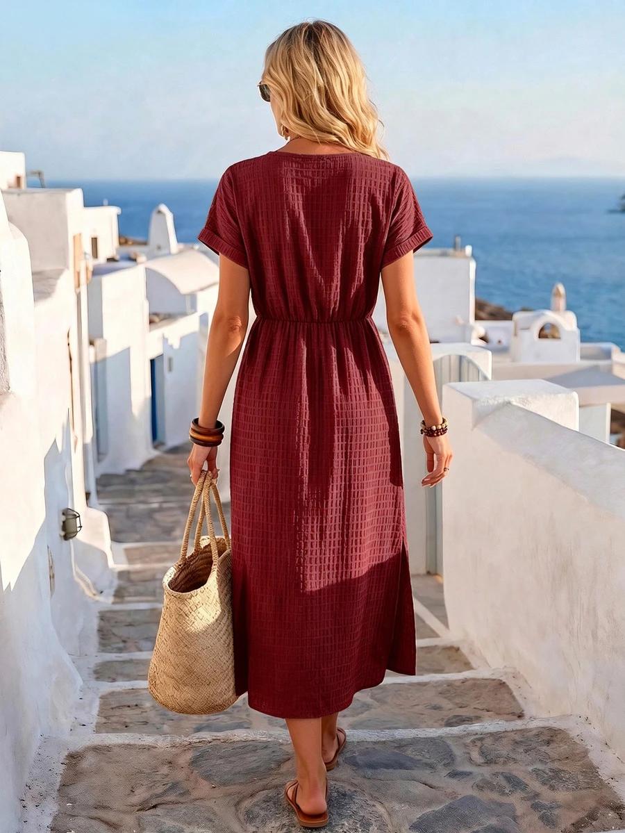SHEIN SUKIENKA KRÓTKI RĘKAW S06__L