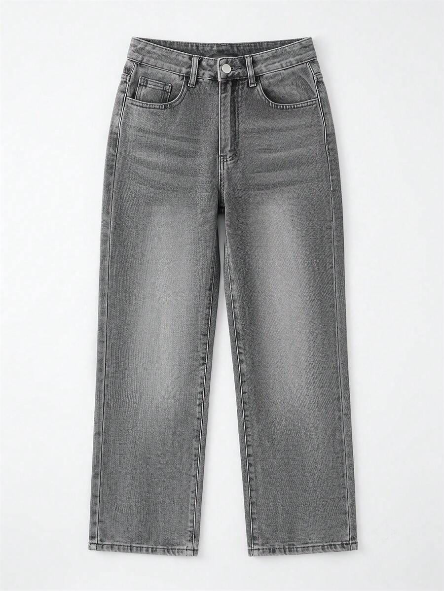 SHEIN SZARE SPODNIE JEANS S06__L