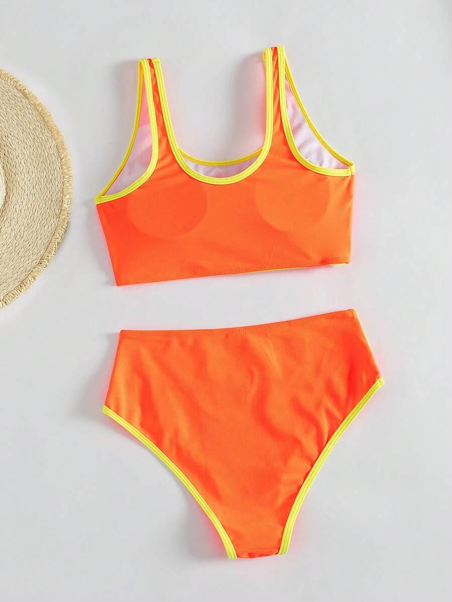 SHEIN DWUCZĘŚCIOWY STRÓJ KĄPIELOWY S09__L