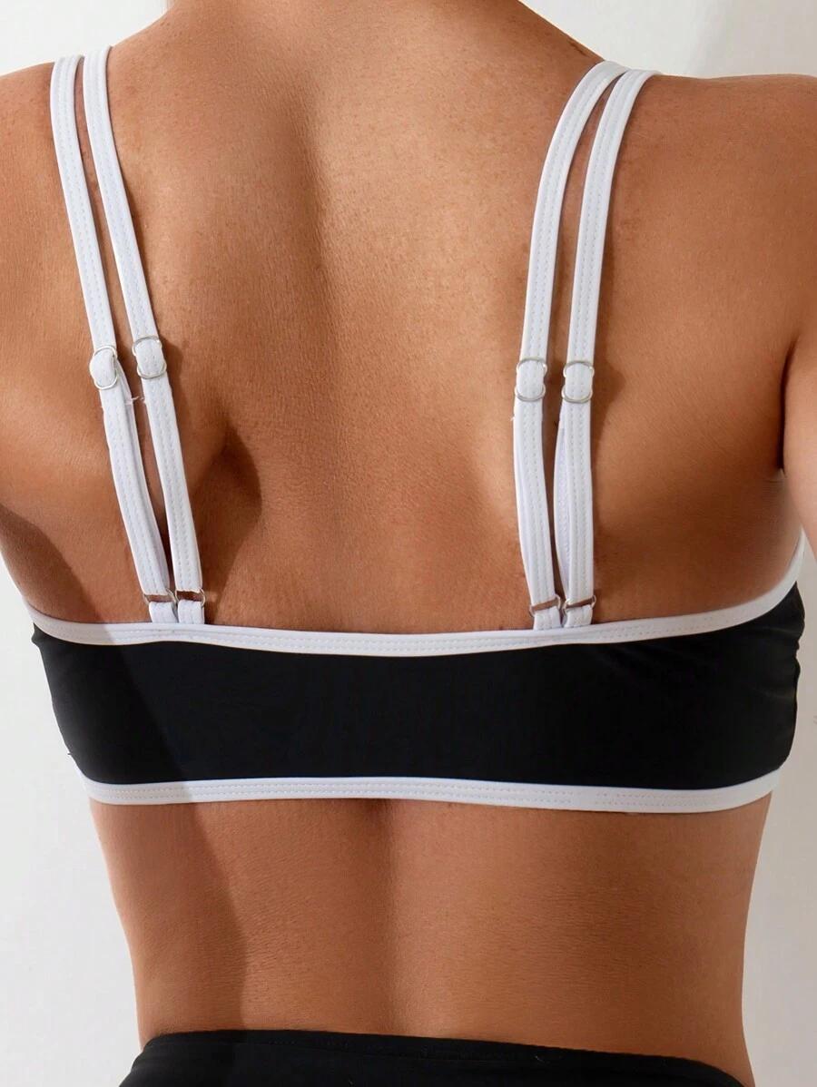 SHEIN DWUCZĘŚCIOWY STRÓJ KĄPIELOWY S09__L