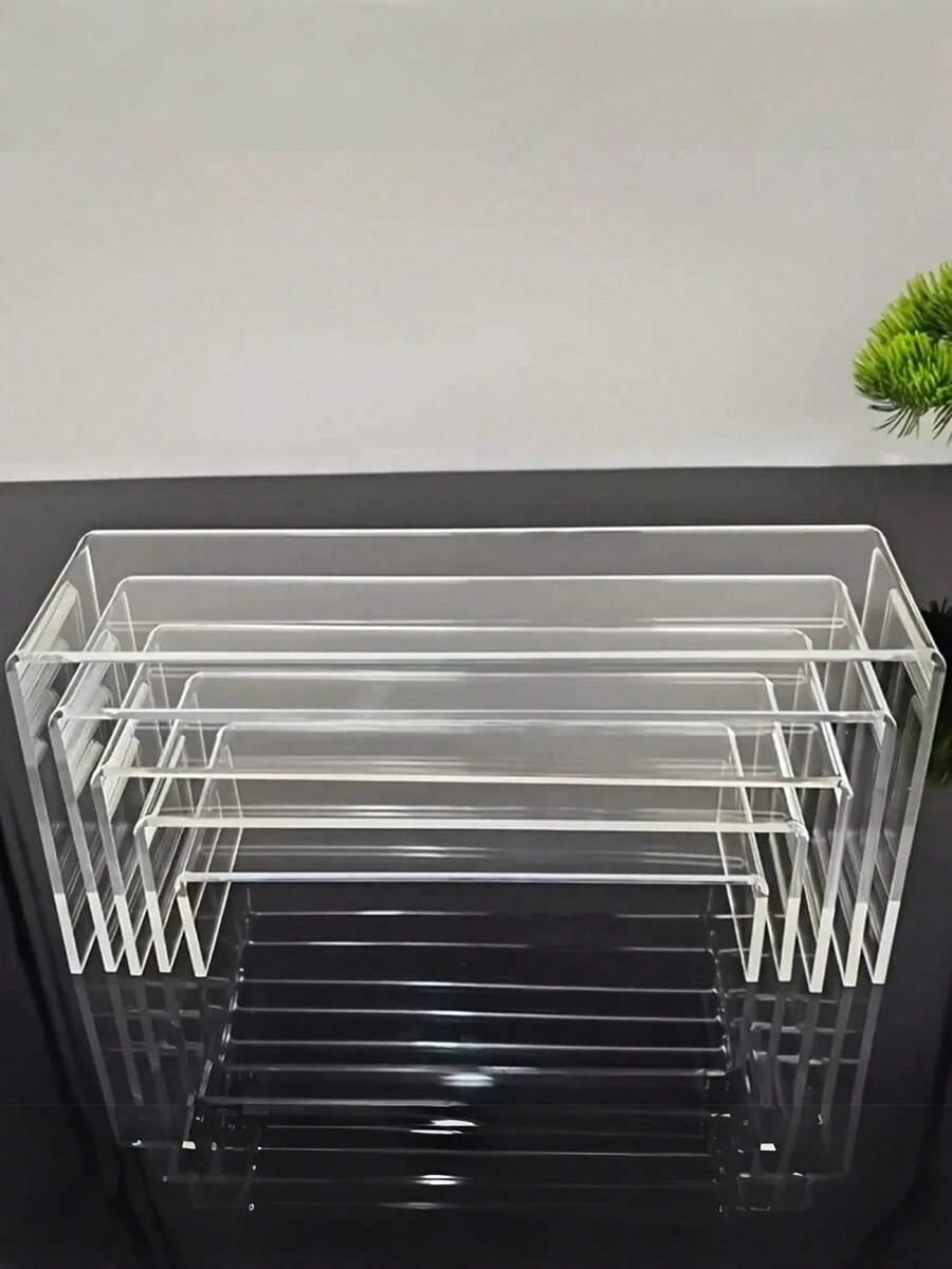 SHEIN PRZEZROCZYSTA PLASTIKOWA PODSTAWKA 2 SZTUKI S07__15X4