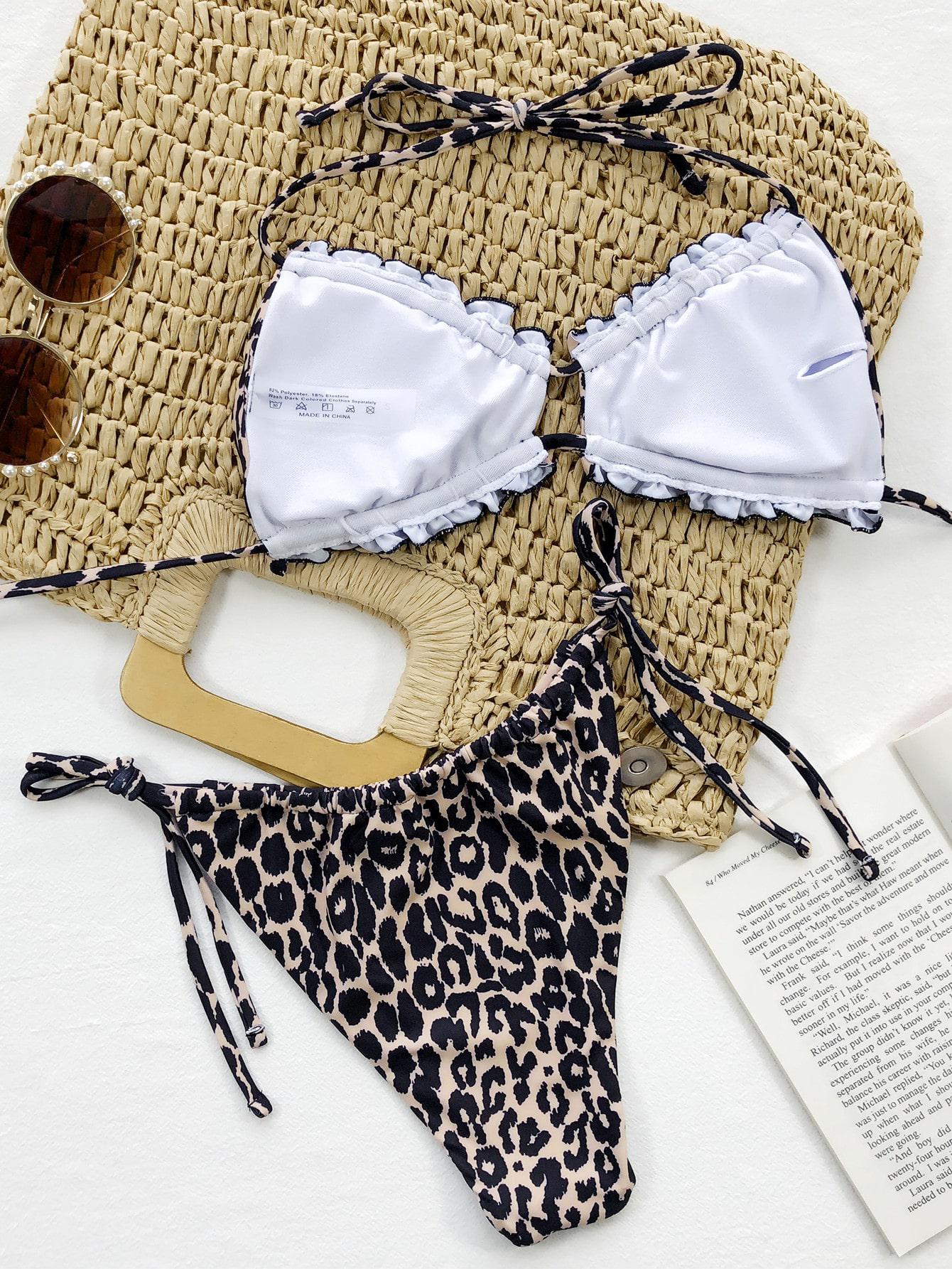 SHEIN DWUCZĘŚCIOWY STRÓJ KĄPIELOWY S09__XS