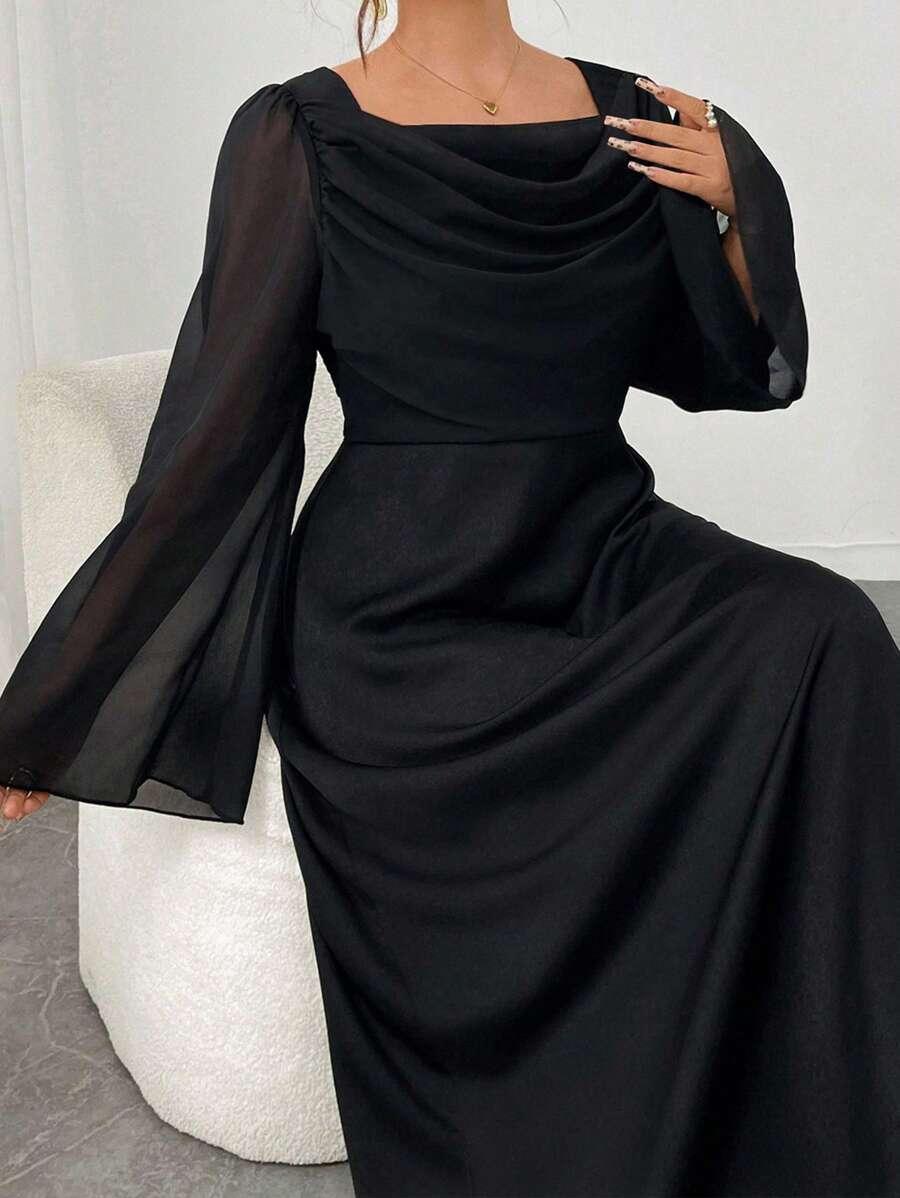 SHEIN CZARNA MAXI SUKIENKA S06__XXL