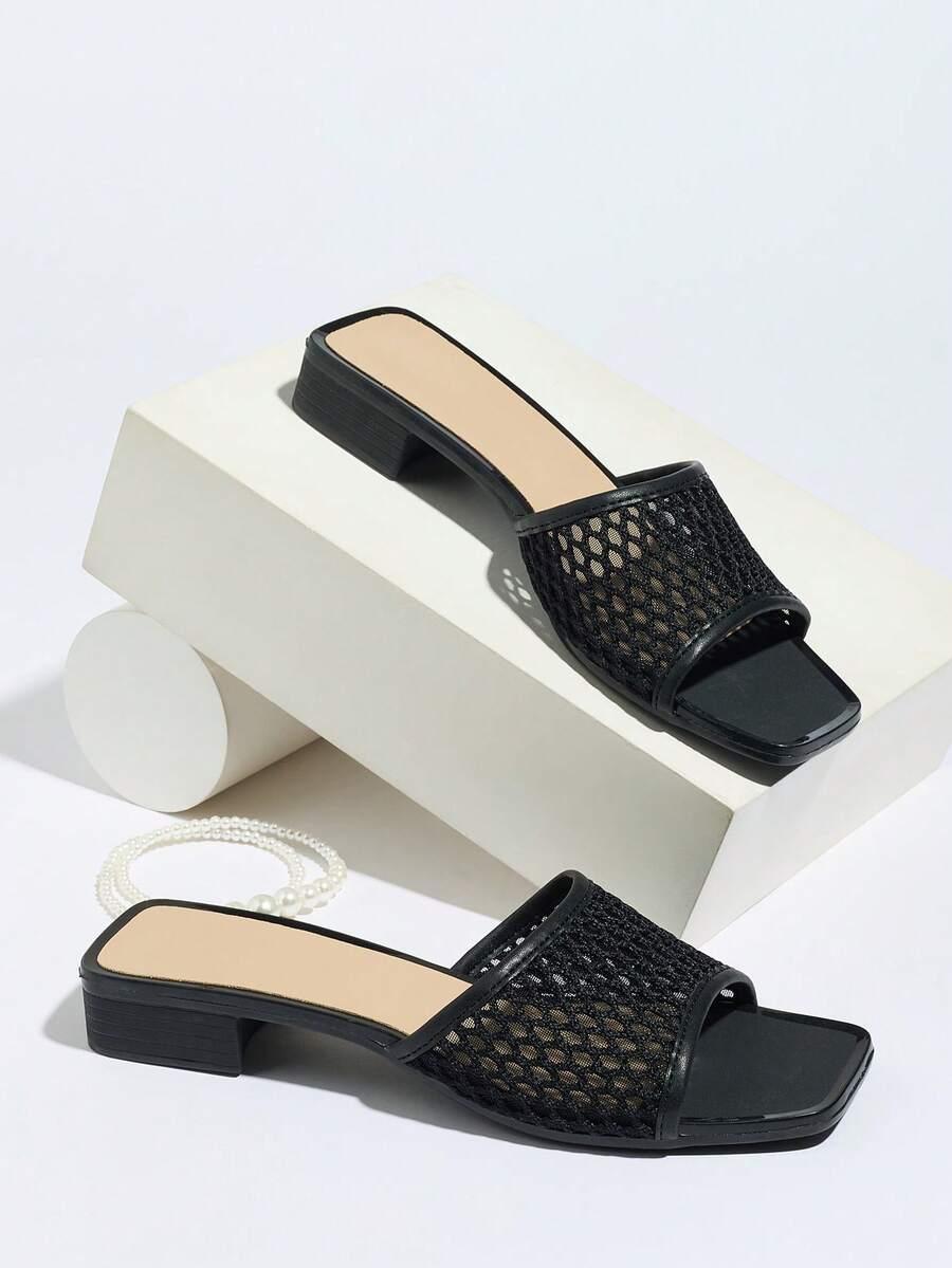 SHEIN CZARNE KLAPKI OBCAS S06__37