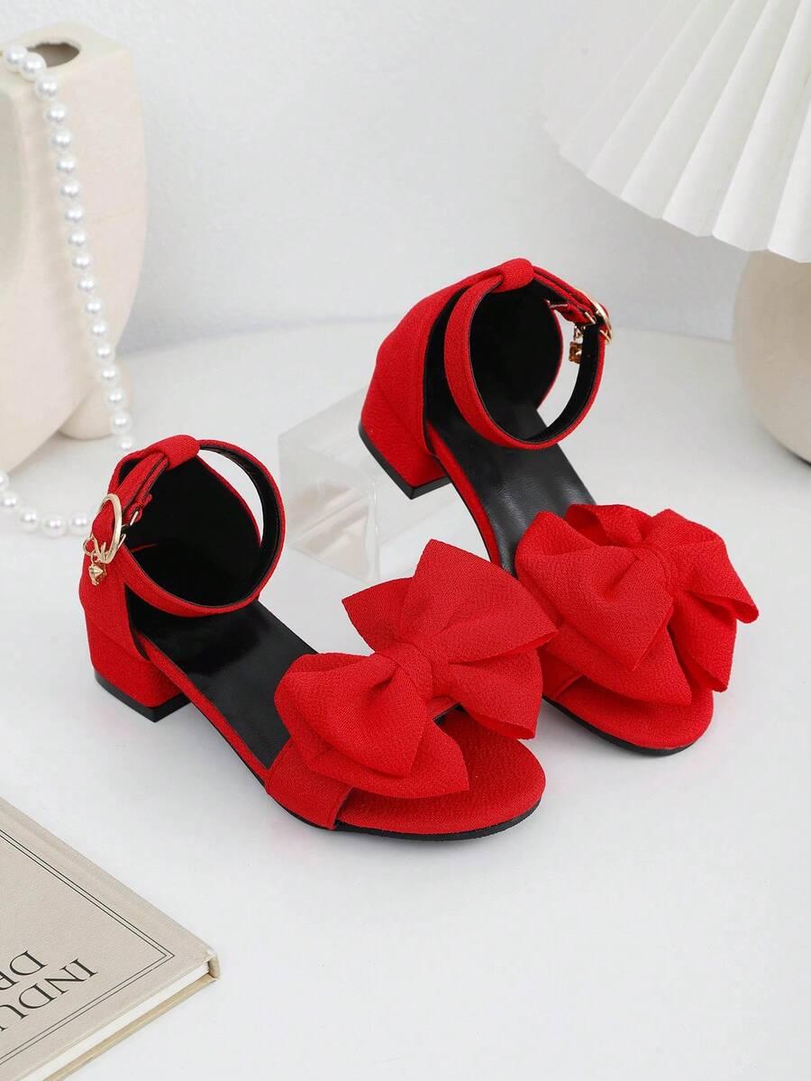 SHEIN CZERWONE SANDAŁY KOKARDA S06__33
