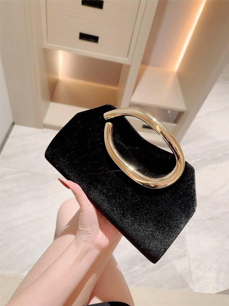 SHEIN CZARNA TOREBKA ZDOBIENIE ZT2__15,5X25X5
