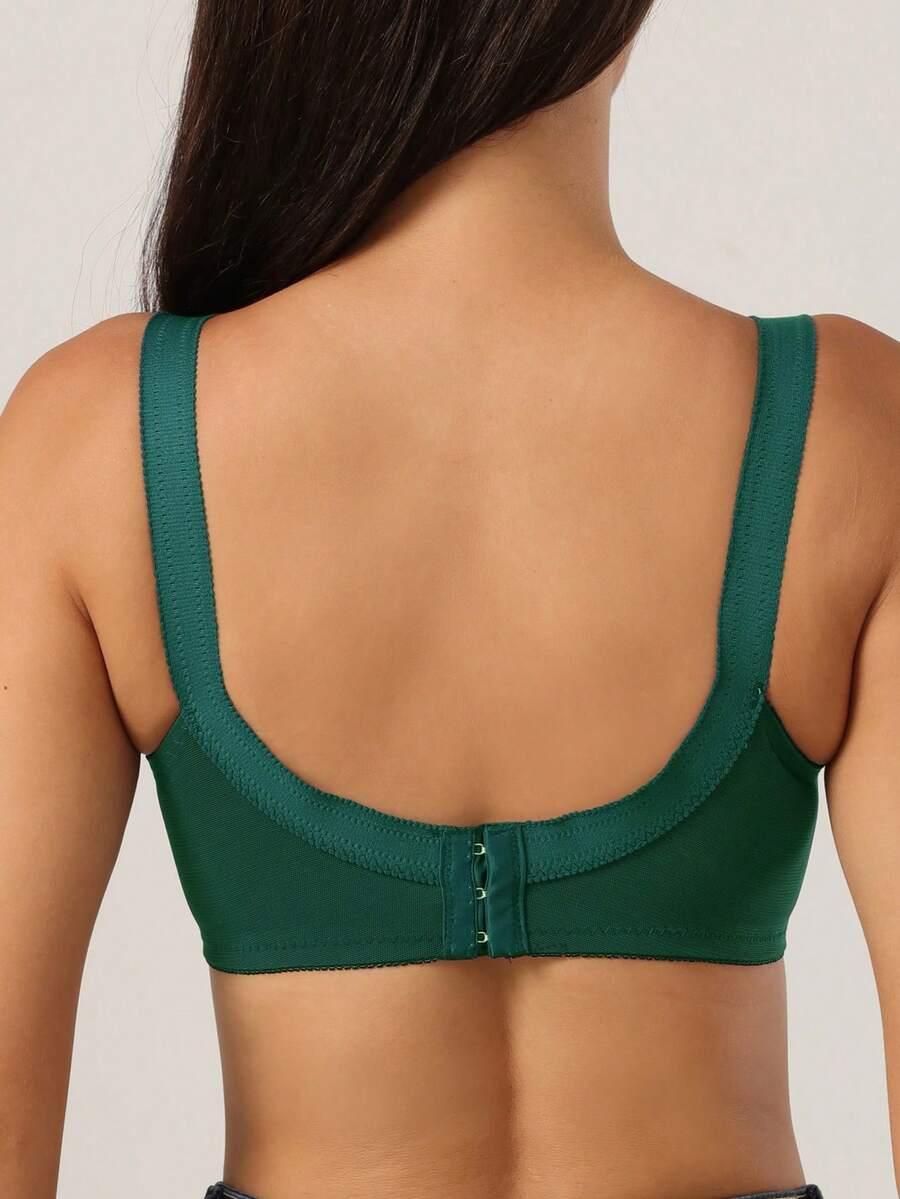 SHEIN ZIELONY BIUSTONOSZ KORONKA S09__85C