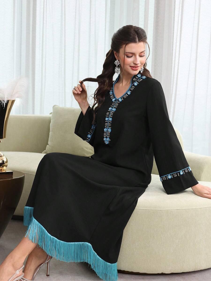 LAYRAH CZARNA MAXI SUKIENKA S06__L