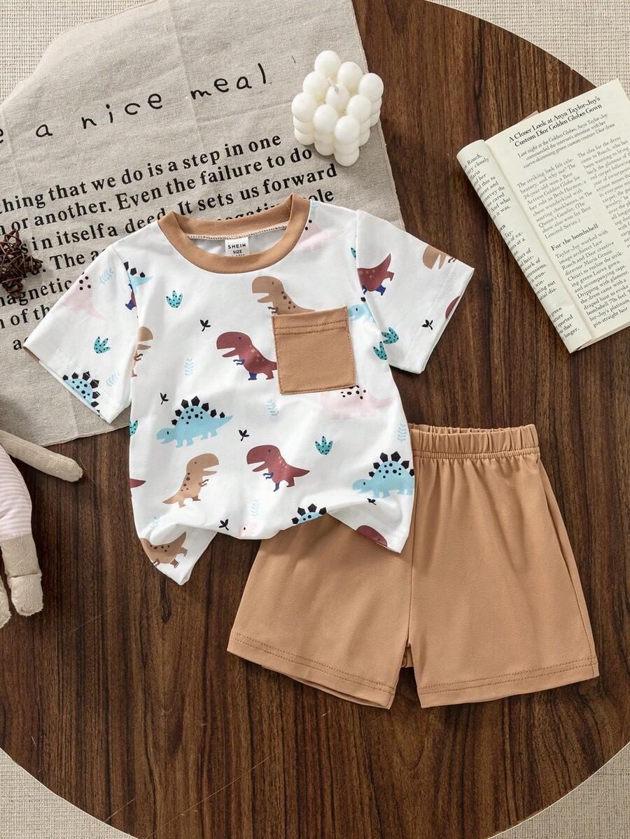 SHEIN T-SHIRT SPODENKI KOMPLET S09__68-74CM
