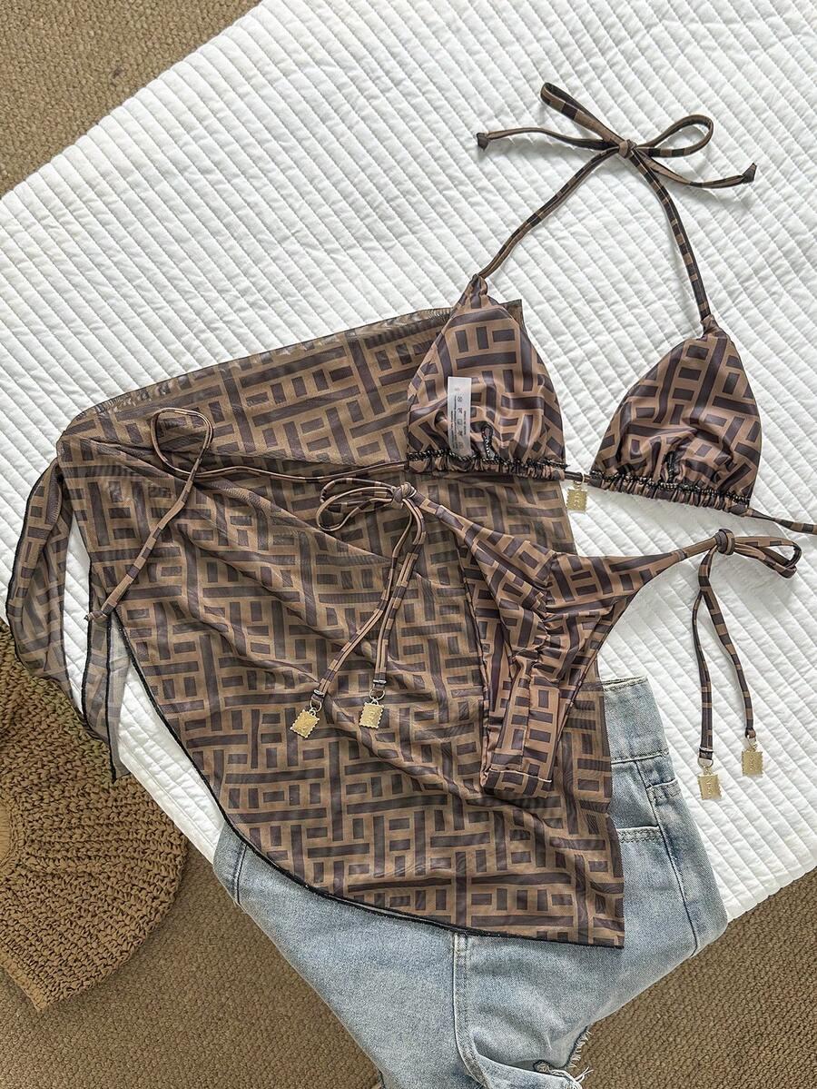 SWIM MOD BRĄZOWY STRÓJ KĄPIELOWY S09__S