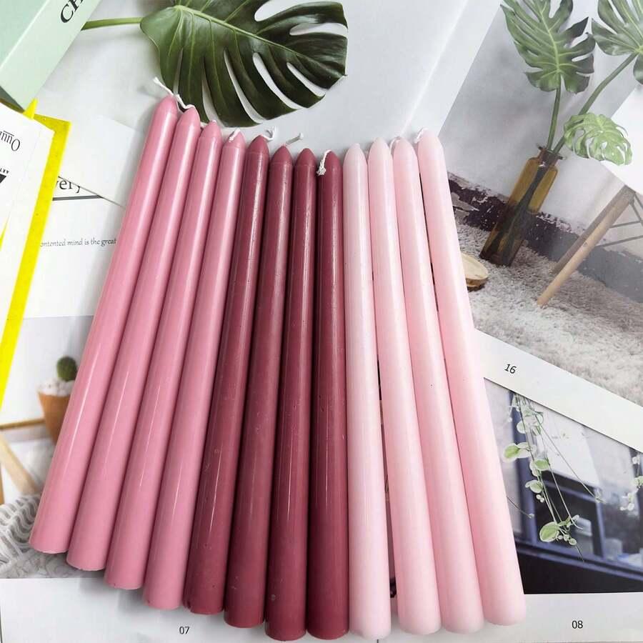 SHEIN RÓŻOWA ŚWIECA 4-PACK S07