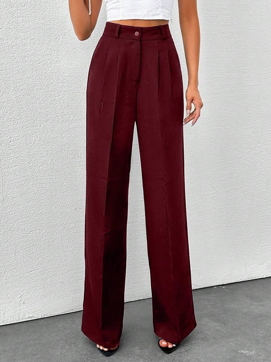 SHEIN SZARE SPODNIE WYSOKI STAN KIESZENIE S06__M