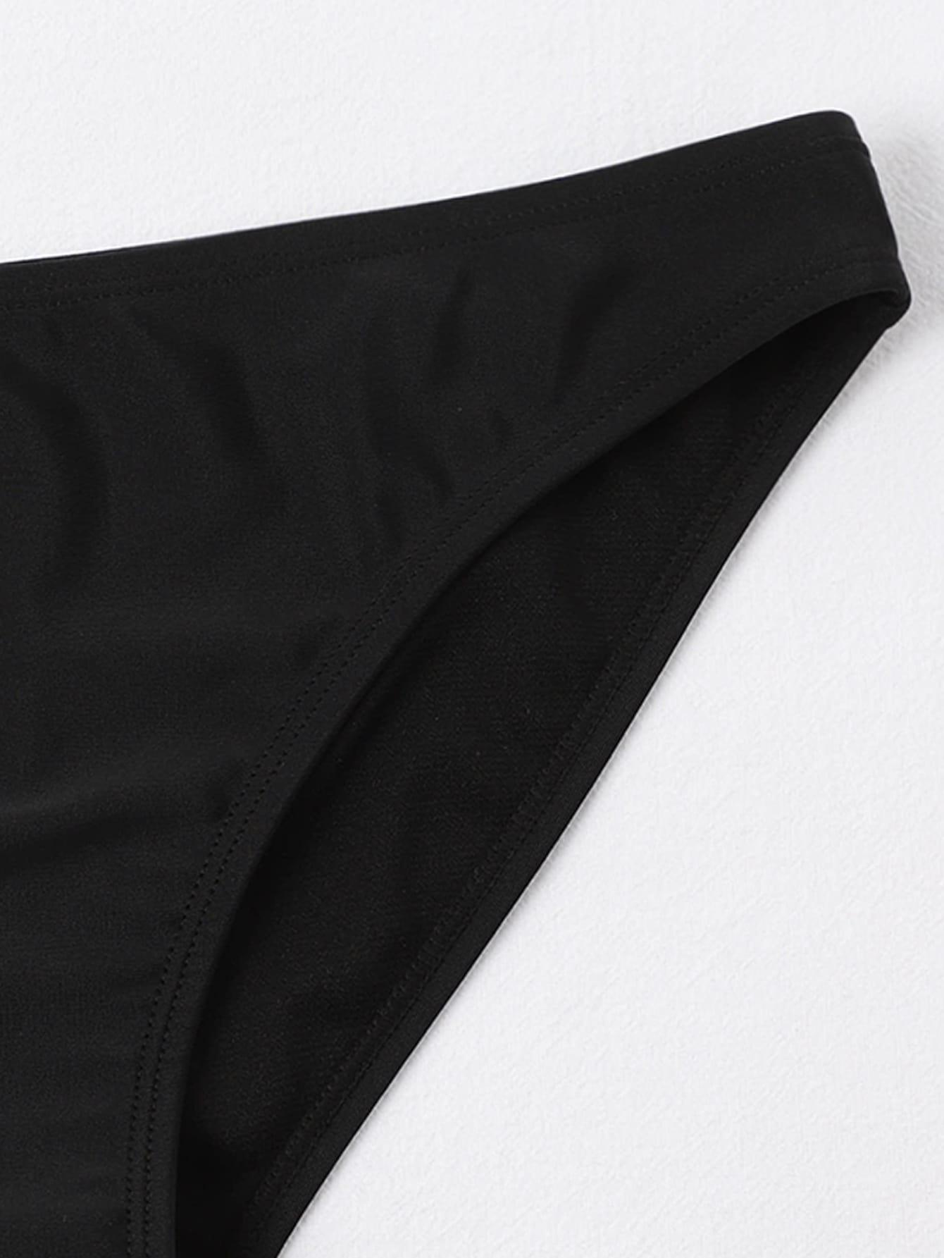SHEIN CZARNY DÓŁ OD BIKINI S09__XXS