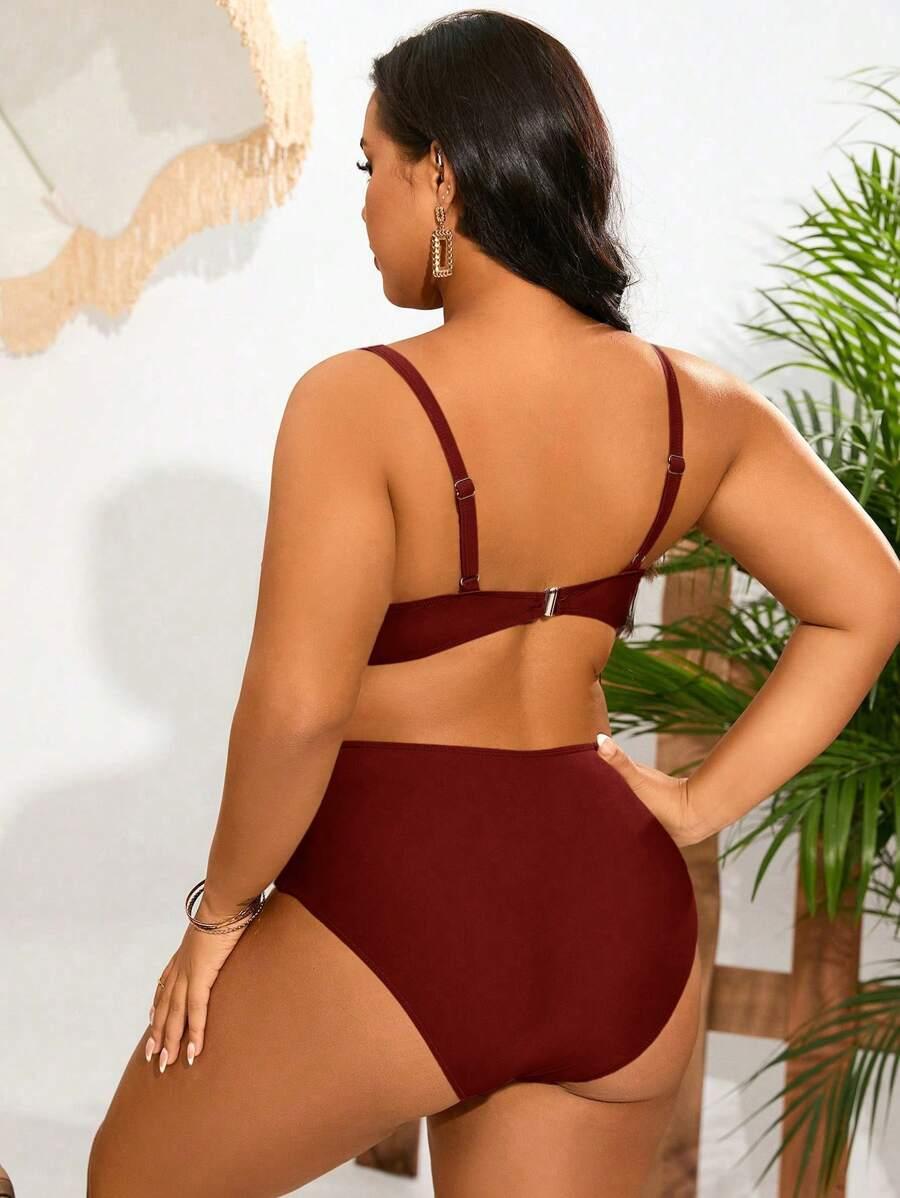 SHEIN DWUCZĘŚCIOWY STRÓJ KĄPIELOWY S09__XXL