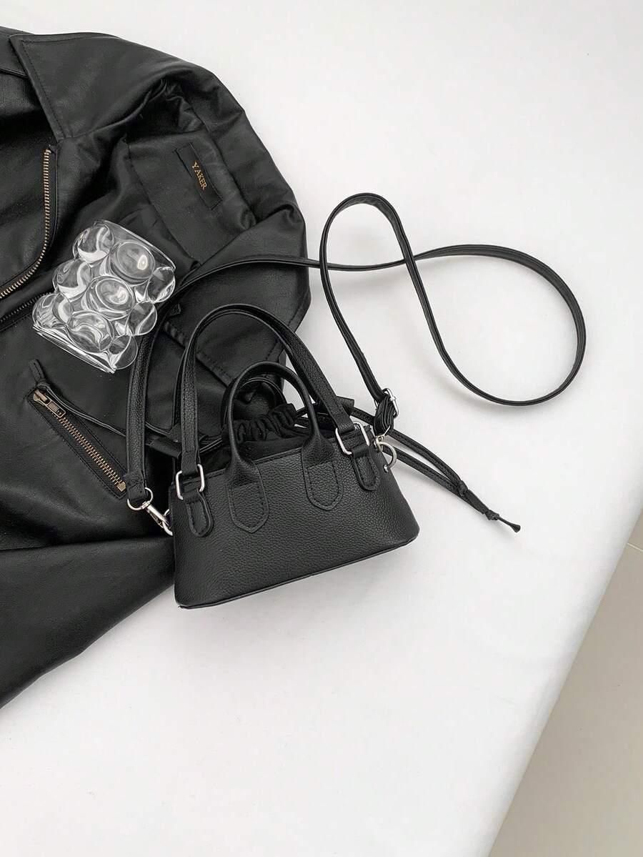 SHEIN CZARNA MINI TOREBKA S07__8X17CM