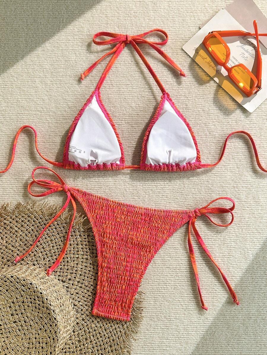SHEIN WIĄZANY KOMPLET BIKINI S09__M