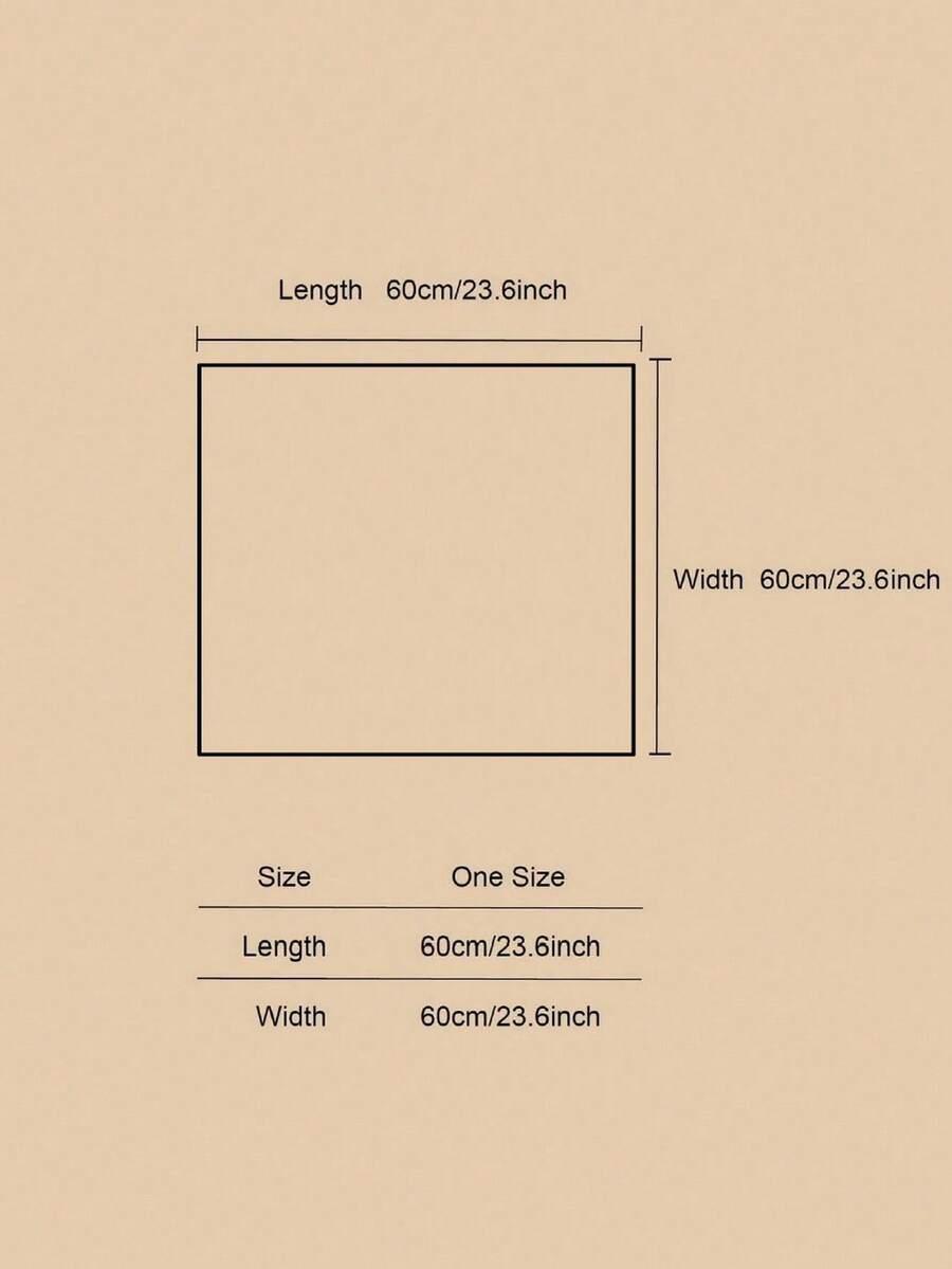 SHEIN CHUSTA NA GŁOWĘ WZÓR S07__60X60CM