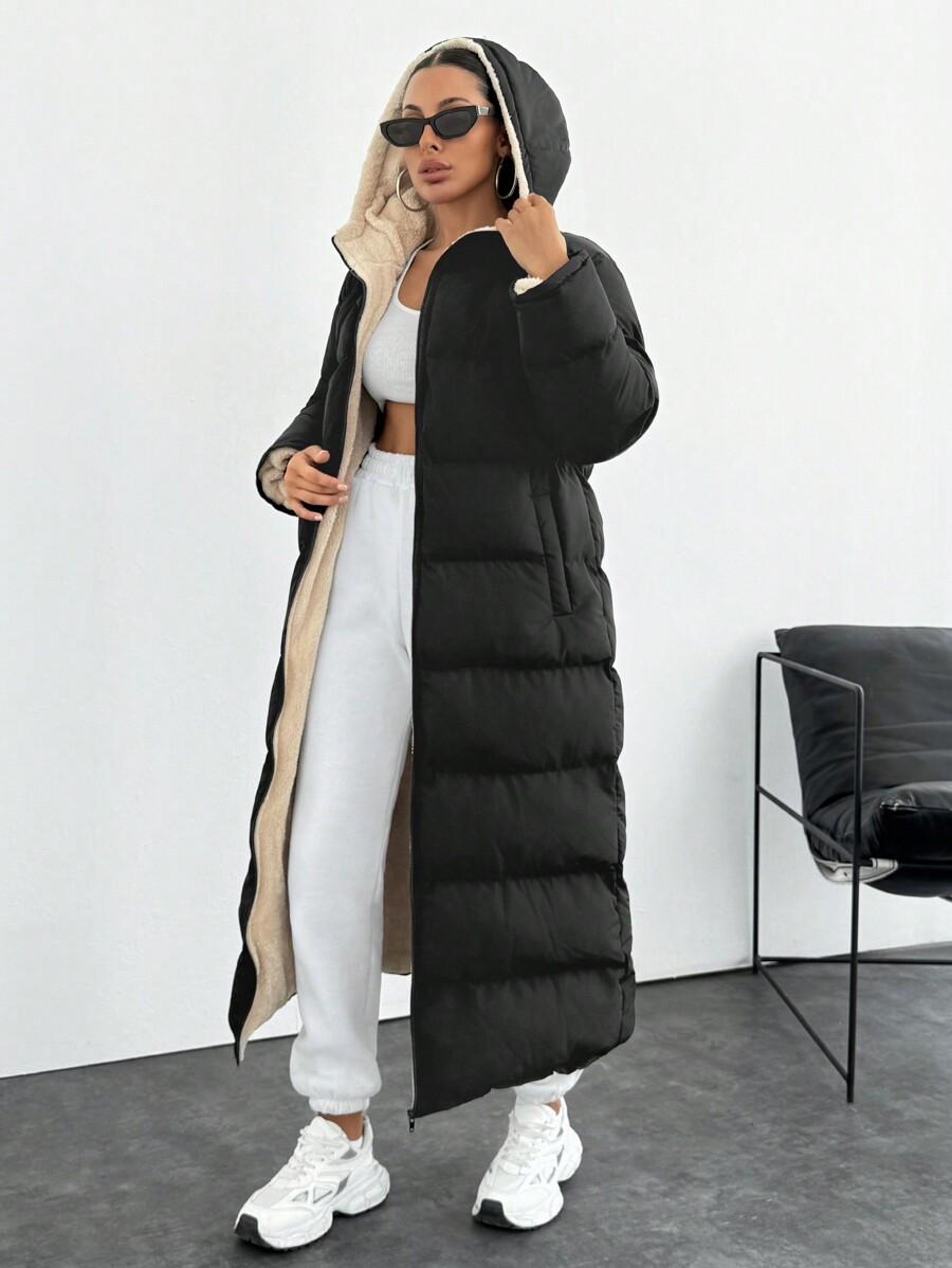 SHEIN CZARNA PIKOWANA KURTKA W01__M