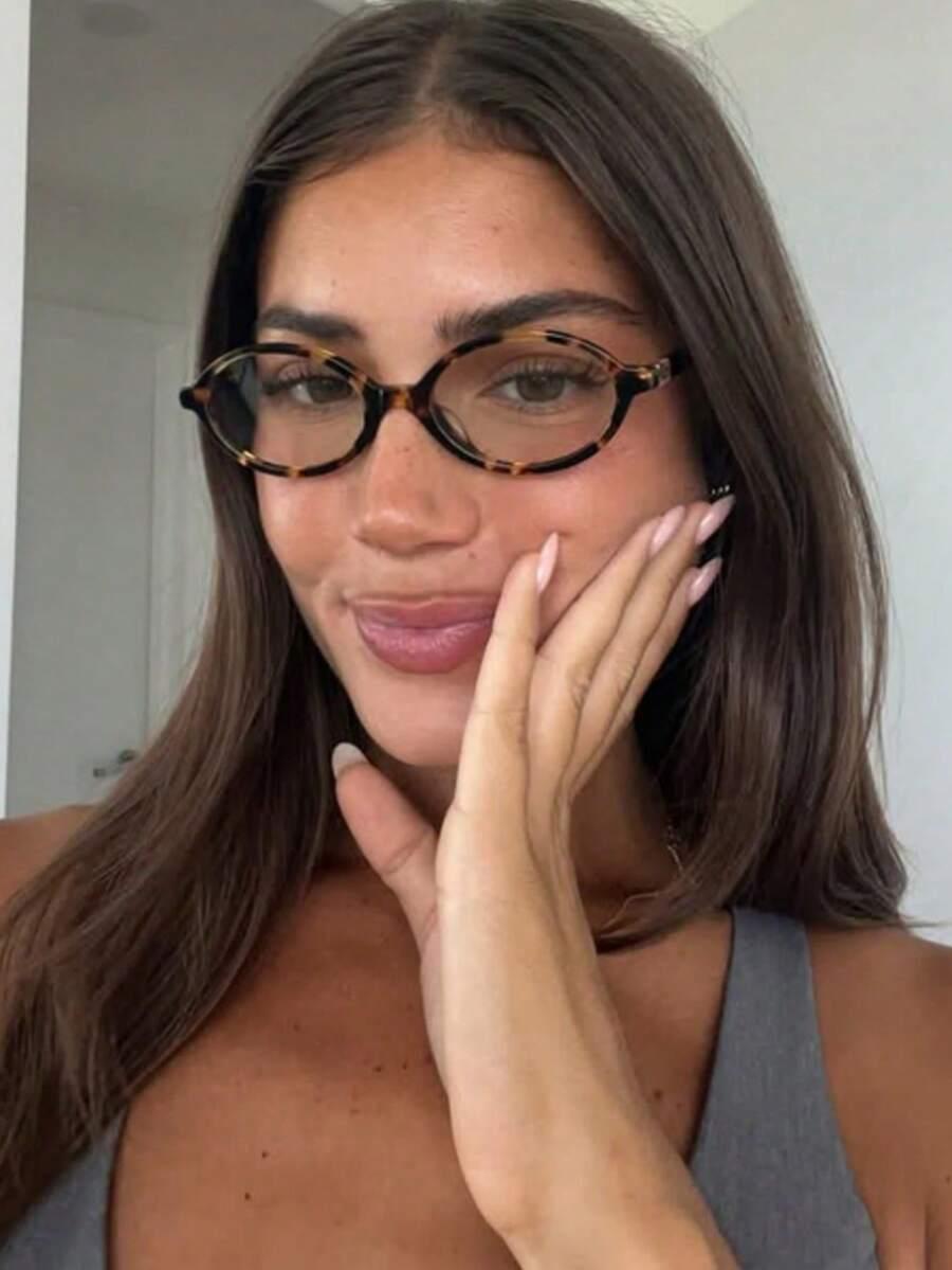 SHEIN OKULARY ZERÓWKI ANIMAL PRINT S07