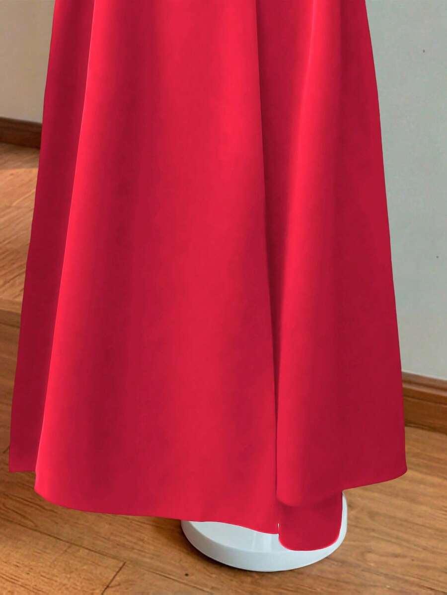 FRANCLIA CZERWONA SUKIENKA PASEK S06__50