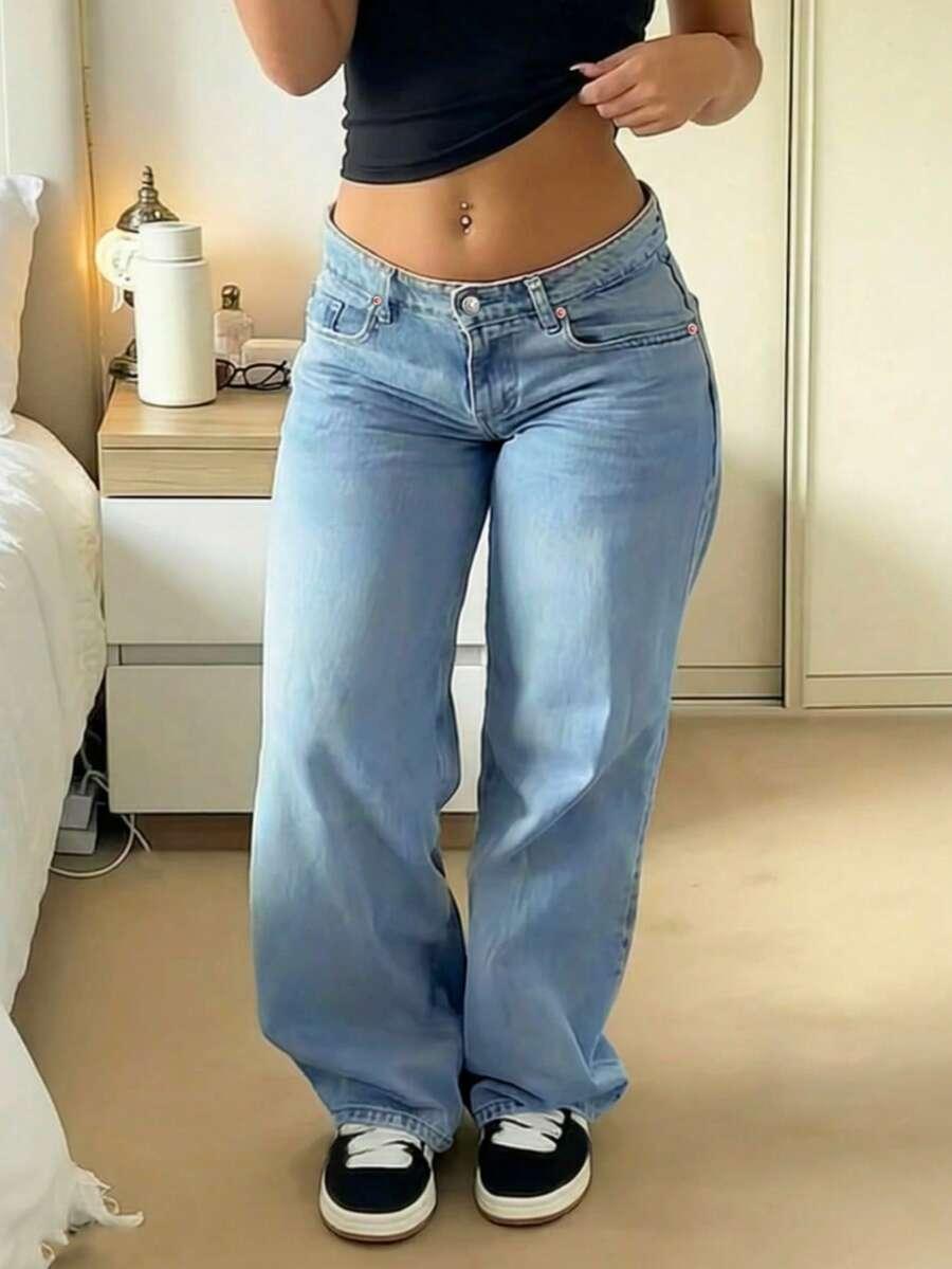 SHEIN NIEBIESKIE SPODNIE JEANS S06__M