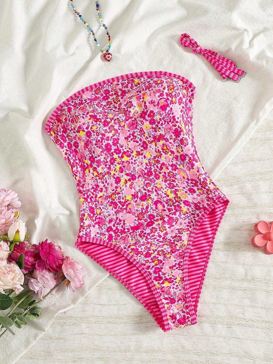 SHEIN JEDNOCZĘŚCIOWY STRÓJ KĄPIELOWY S09__M