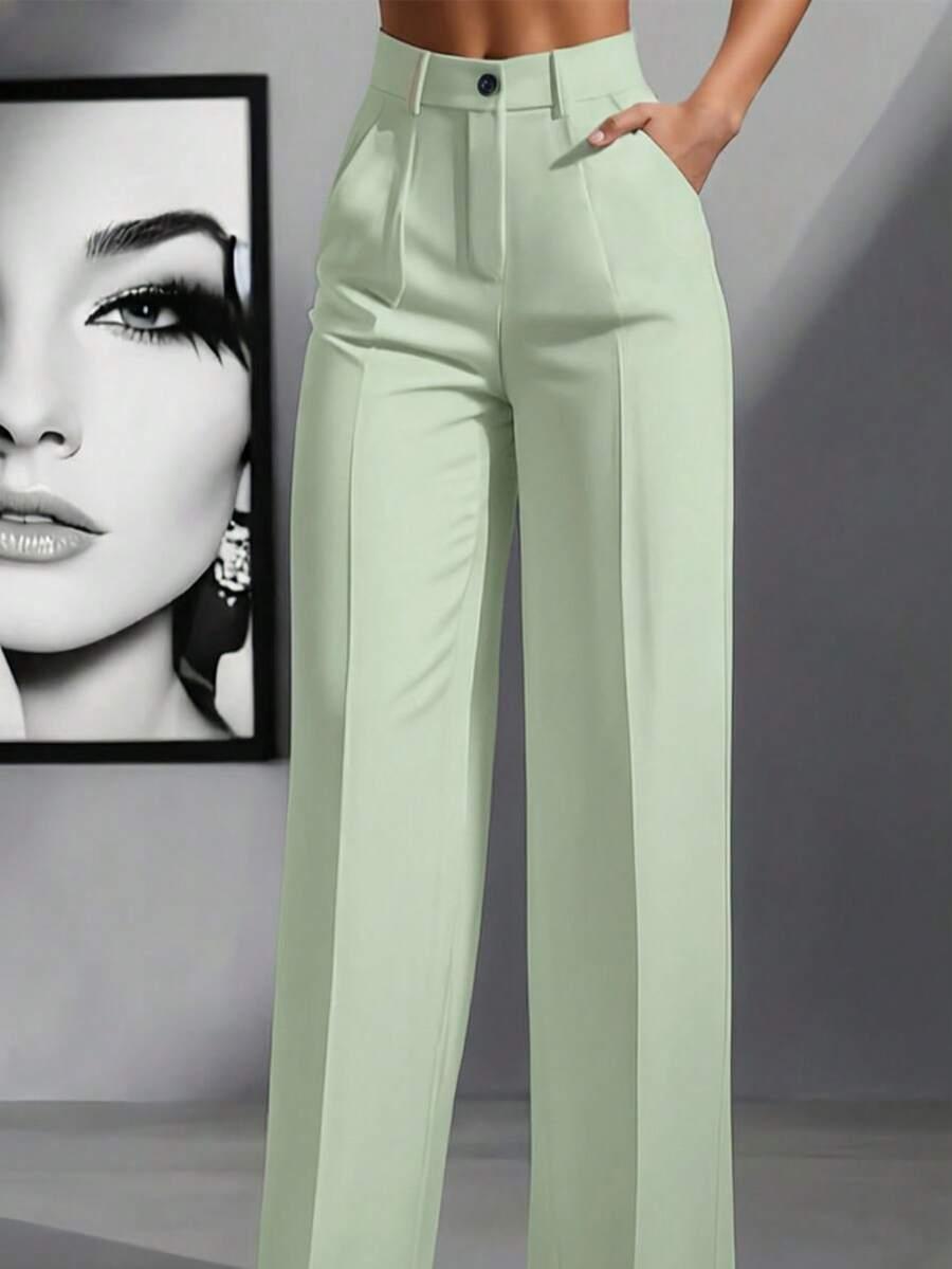 SHEIN ZIELONE SPODNIE KIESZENIE S06__S