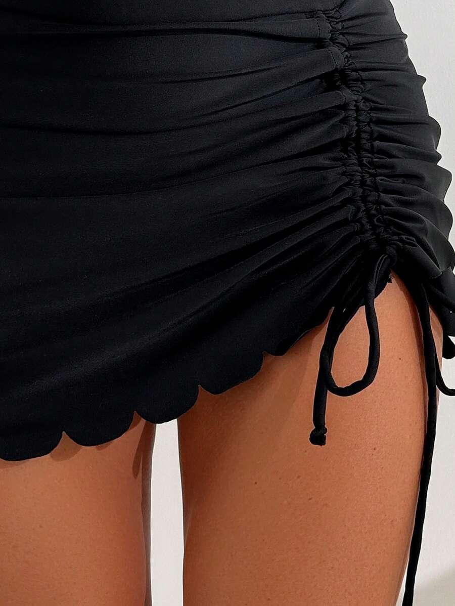 SHEIN CZARNY DÓŁ OD BIKINI S09__L