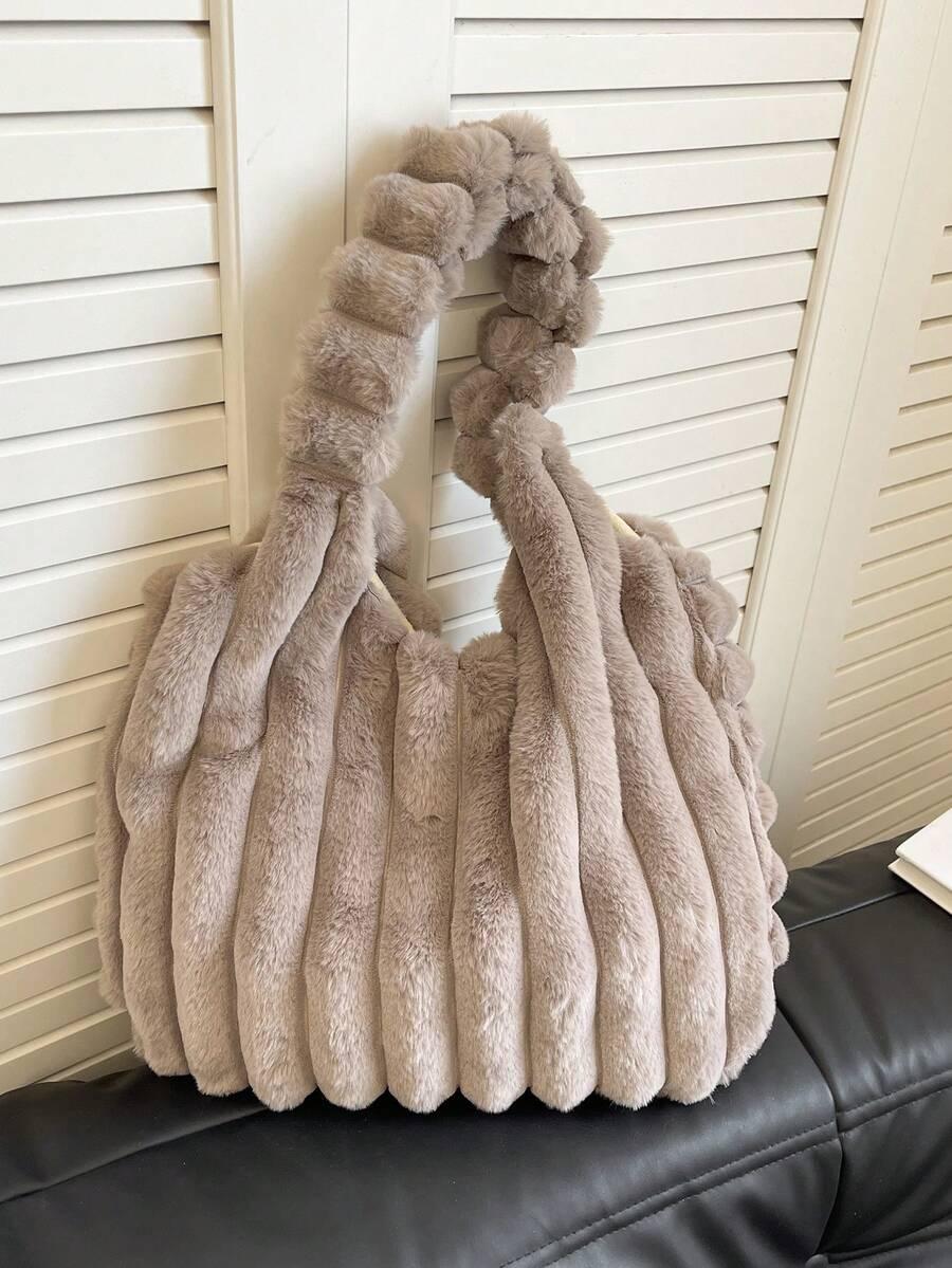 SHEIN BEŻOWA TORBA MIŚ S07__36X27