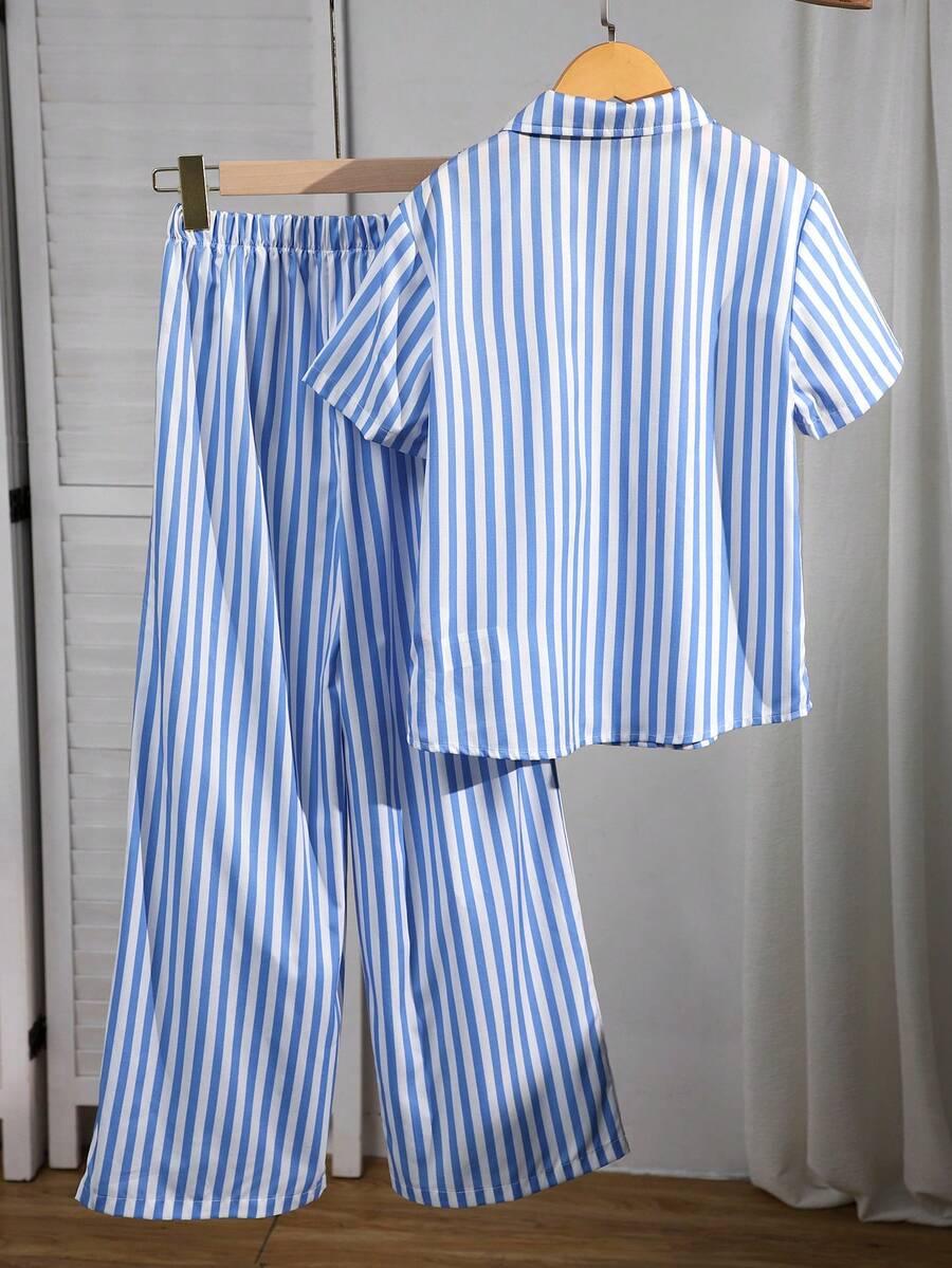 SHEIN KOSZULA SPODNIE KOMPLET PIŻAMA S06__146/152