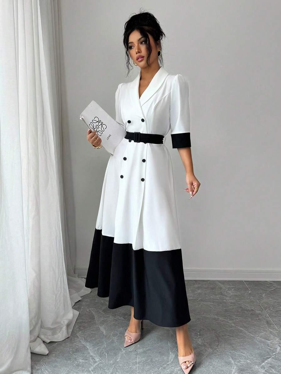 RAFFERIZA MAXI SUKIENKA KONTRAST S09__XL