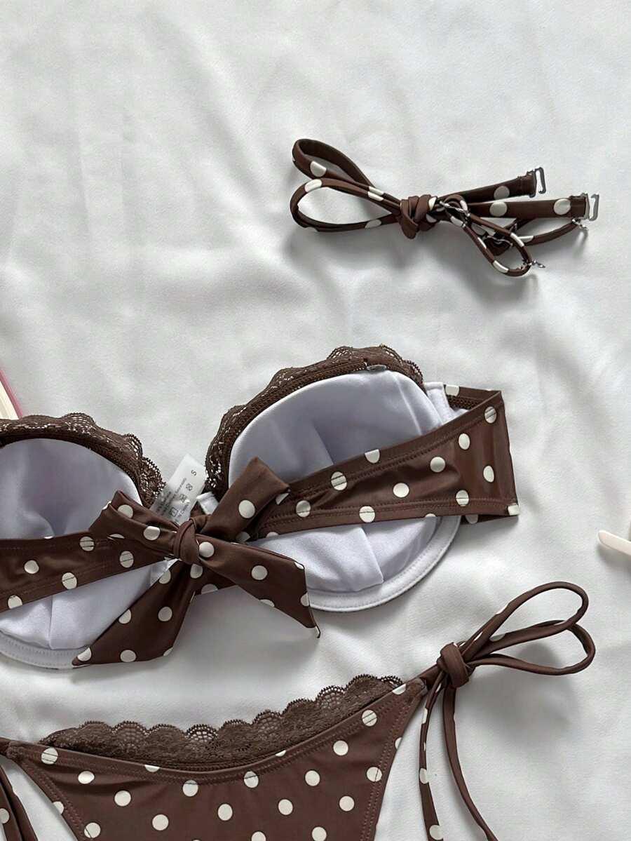 SWIM CHICCIA DWUCZĘŚCIOWY STRÓJ KĄPIELOWY GROSZKI S09__XL