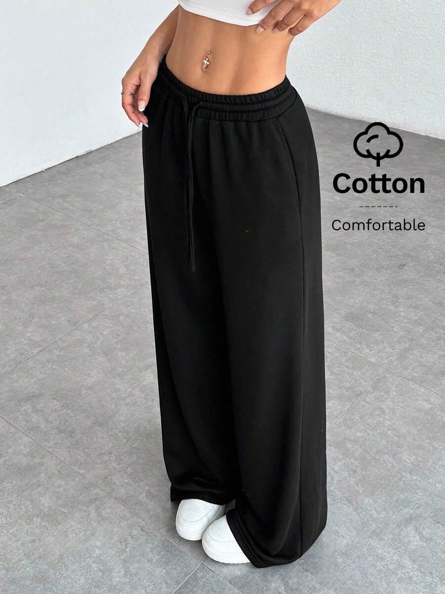 SHEIN CZARNE SPODNIE DRESOWE S06__XXS